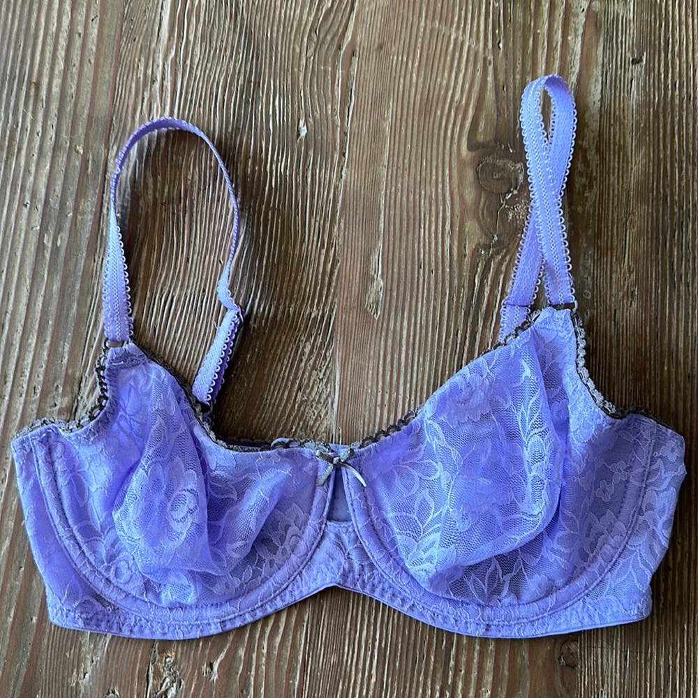 b.tempt'd purple lilac Lace Bra Size 32DD